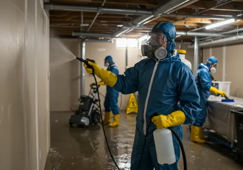 Basement Sanitization and Antimicrobial Treatment process in Lake City, SC